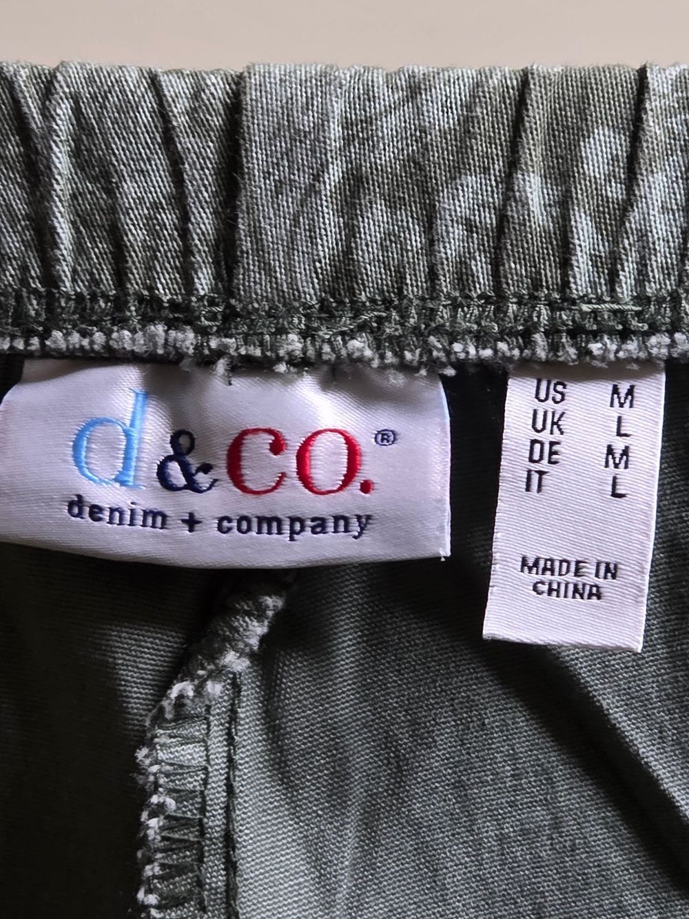 d&co. Denim + Company Olive Green Casual Bottoms - Picture 3 of 3